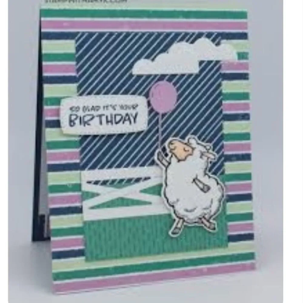 Stampin Up Counting Sheep Retired Sale A Bration Happy Birthday Stamp Set Rubber